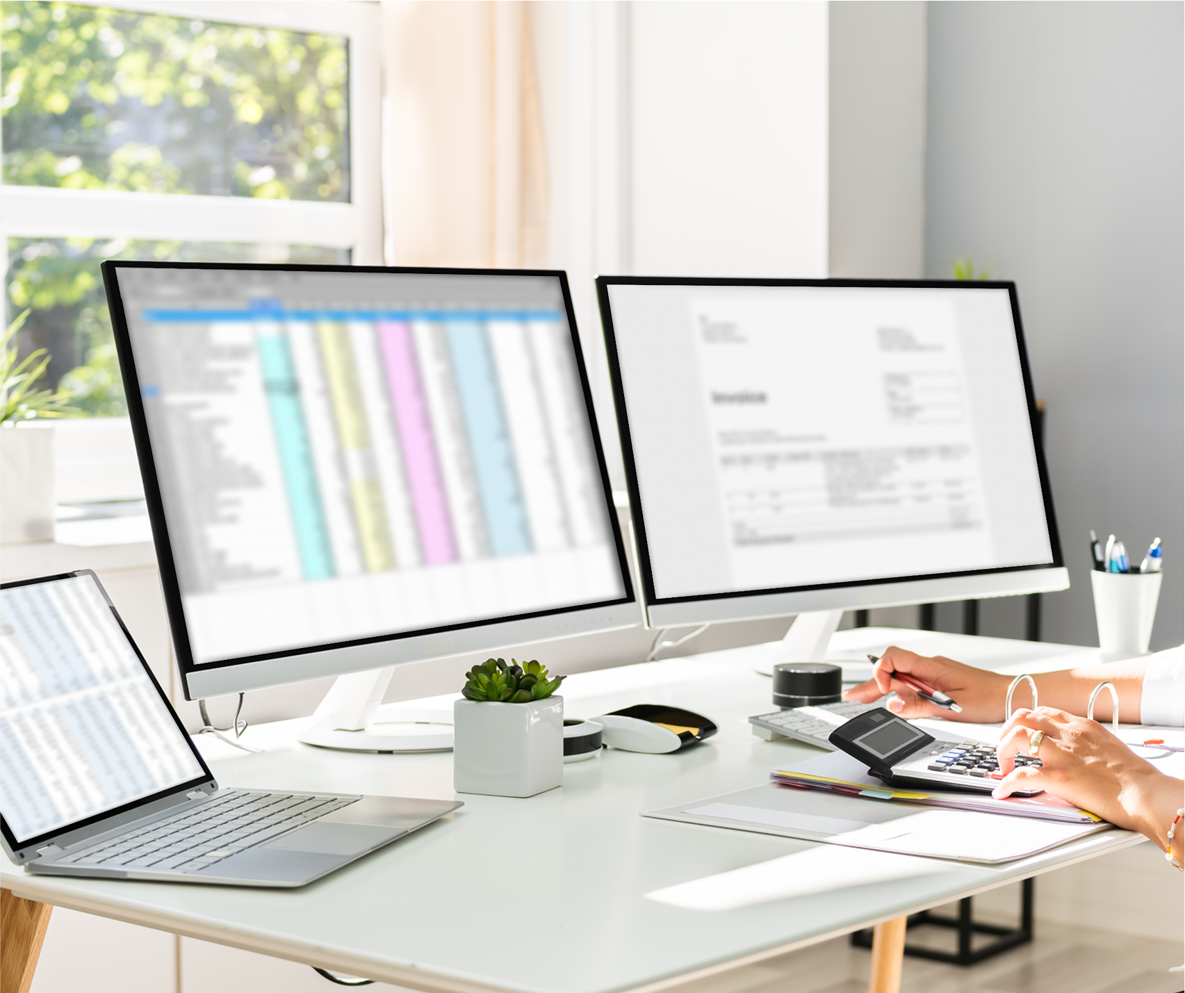 ONE Customer managing outstanding charges on multiple screens.