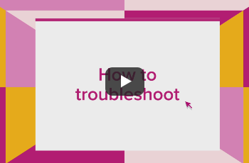Troubleshooting video image